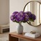 Luxurious 18-Inch Purple Hydrangea Stem Set of 12 - Exquisite 7-Inch Diameter - Ideal for Home Decor, Wedding Bouquets, and Special Occasion Floral Centerpieces